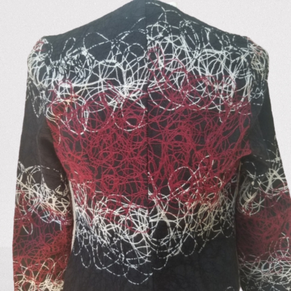 MaxMara Embroidered Graphic Long Jacket - Picture 12 of 14